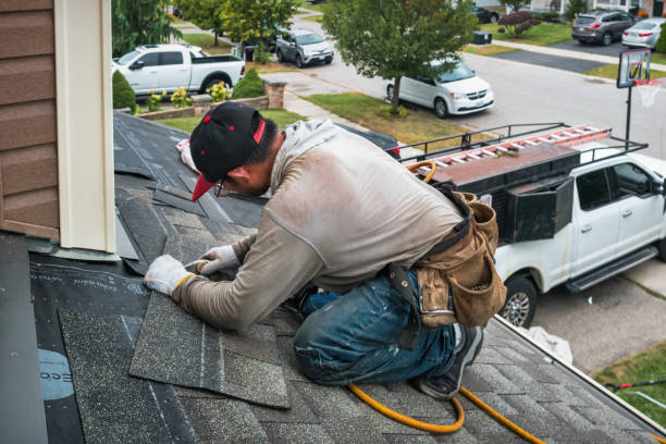Professional Roof Replacement technician working in Evergreen, NC